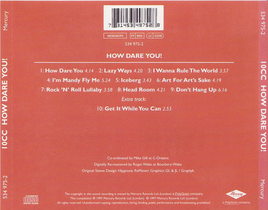 10cc : How Dare You! (CD, Album, RE, RM, RP)