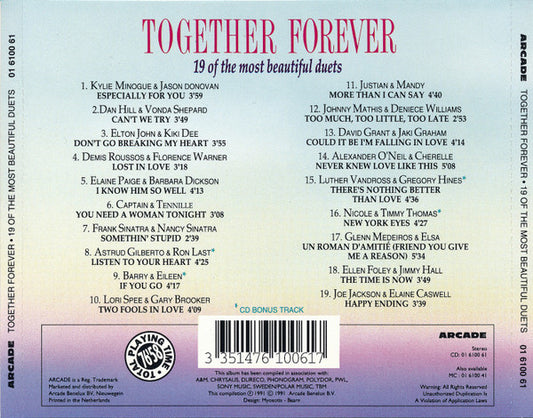 Various : Together Forever (19 Of The Most Beautiful Duets) (CD, Comp)