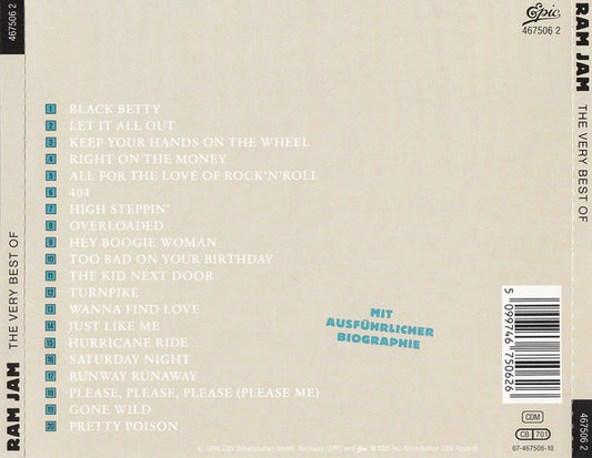 Ram Jam : The Very Best Of (CD, Comp, RE, RP)