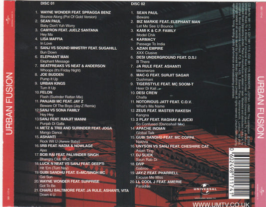 Various : Urban Fusion (2xCD, Comp, Mixed)