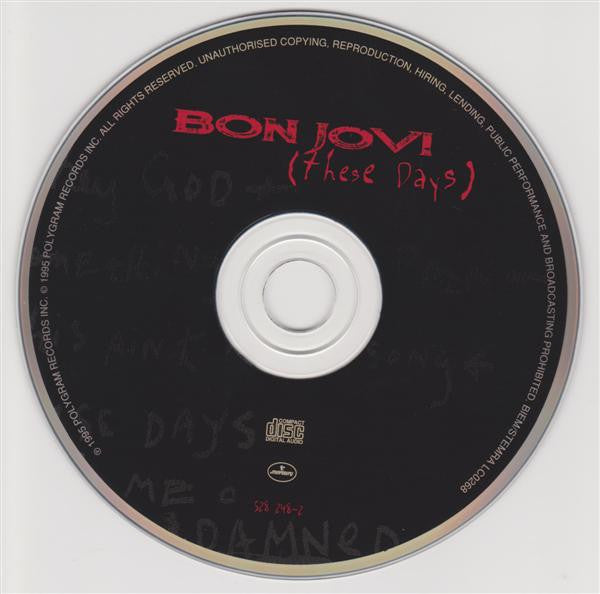 Bon Jovi : These Days (CD, Album, PMD)