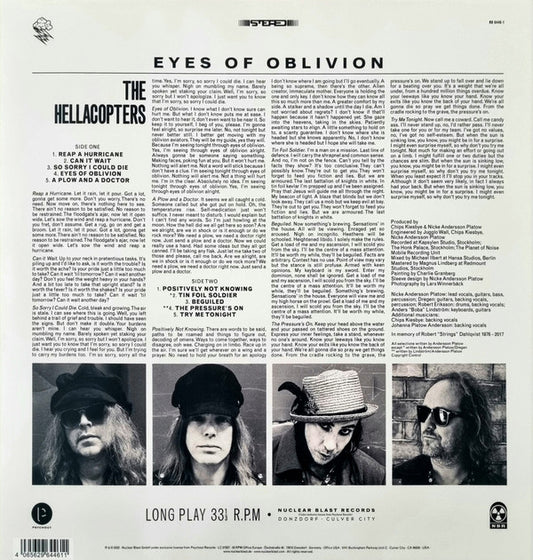 The Hellacopters : Eyes Of Oblivion (LP, Album, Ltd, Dar)