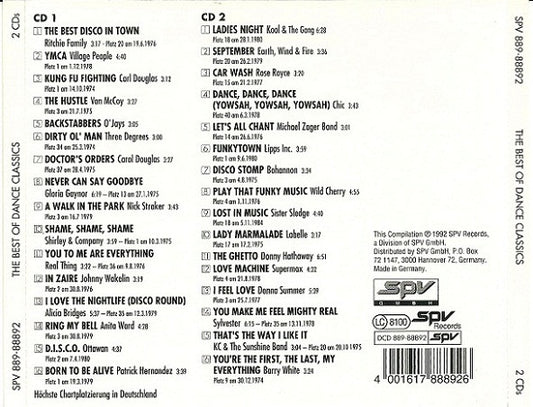 Various : The Best Of Dance Classics (2xCD, Comp)