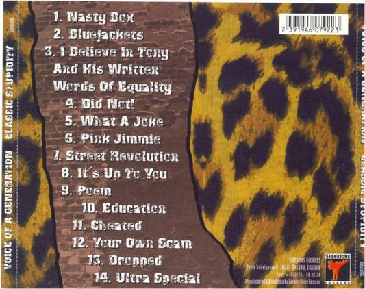 Voice Of A Generation : Classic Stupidity (CD, Album)