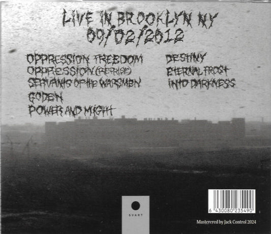 Winter (2) : Live In Brooklyn NY 09/02/2012 (CD, Album)