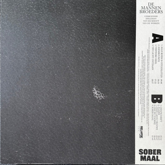 De Mannen Broeders : Sober Maal (LP, Album, Ltd, Whi)
