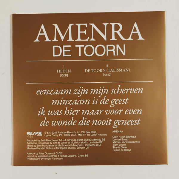 Amenra : De Toorn (12", EP, Bla)