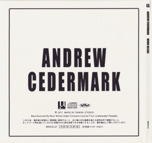 Andrew Cedermark : Moon Deluxe (CD, Album)
