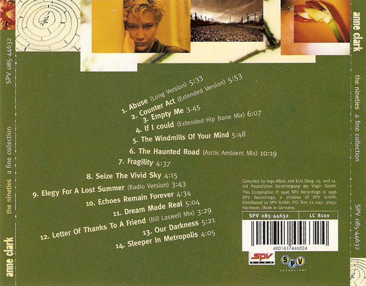 Anne Clark : The Nineties A Fine Collection (CD, Comp)