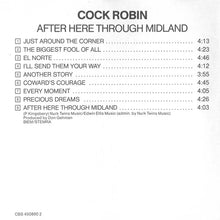 Cock Robin : After Here Through Midland (CD, Album)