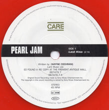 Pearl Jam : Last Kiss (7", Single, Ltd, Num, Red)