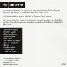 Fog : Ditherer (CD, Album)
