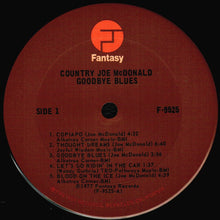 Country Joe McDonald : Goodbye Blues (LP, Album, Pit)
