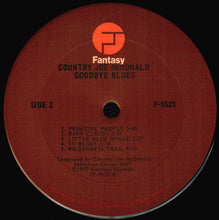 Country Joe McDonald : Goodbye Blues (LP, Album, Pit)