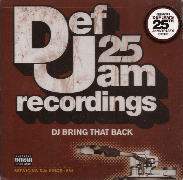 Various : Def Jam 25 (DJ Bring That Back) (2xCD, Comp)