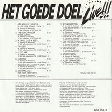 Het Goede Doel : Live!!! (CD, Album, RE)