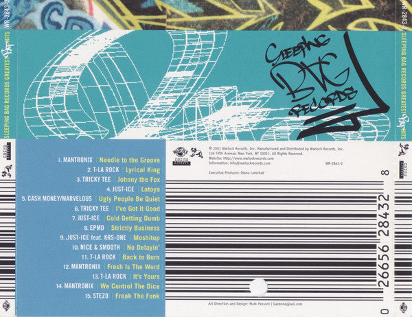 Various : Sleeping Bag Records Greatest Rap Hits (CD, Comp, Promo)
