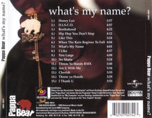 Pappa Bear : What's My Name? (CD, Album, Enh)