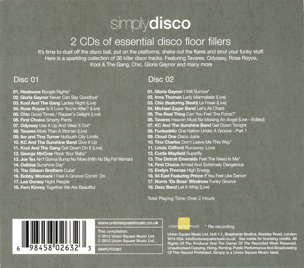 Various : Simply Disco (2xCD, Comp)
