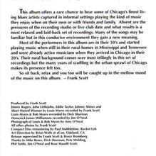 Various : Chicago Blues At Home (CD, Comp, RE)