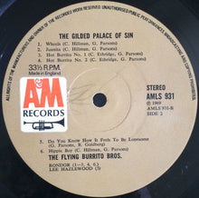 The Flying Burrito Bros : The Gilded Palace Of Sin (LP, Album)