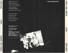 Tony Joe White : Live! (CD, Album)
