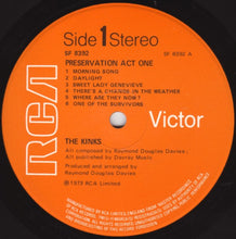 The Kinks : Preservation Act 1 (LP, Album)