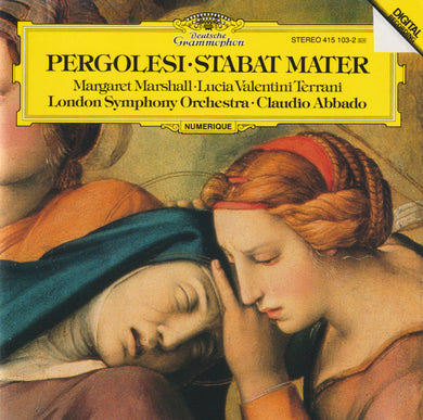 Giovanni Battista Pergolesi - Margaret Marshall · Lucia Valentini Terrani · London Symphony Orchestra · Claudio Abbado : Stabat Mater (CD, Album, RE)