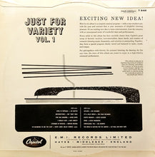 Various : Just For Variety Vol. 1 (LP, Comp)
