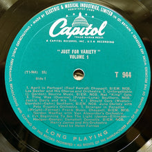 Various : Just For Variety Vol. 1 (LP, Comp)