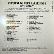Chet Baker : Let's Get Lost (The Best Of Chet Baker Sings) (CD, Comp, RE)