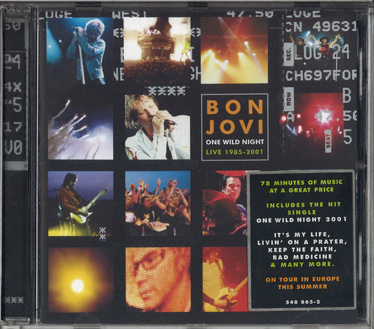 Bon Jovi : One Wild Night: Live 1985-2001 (CD, Album)
