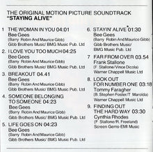 Various : Staying Alive (The Original Motion Picture Soundtrack) (CD, Album, RE)
