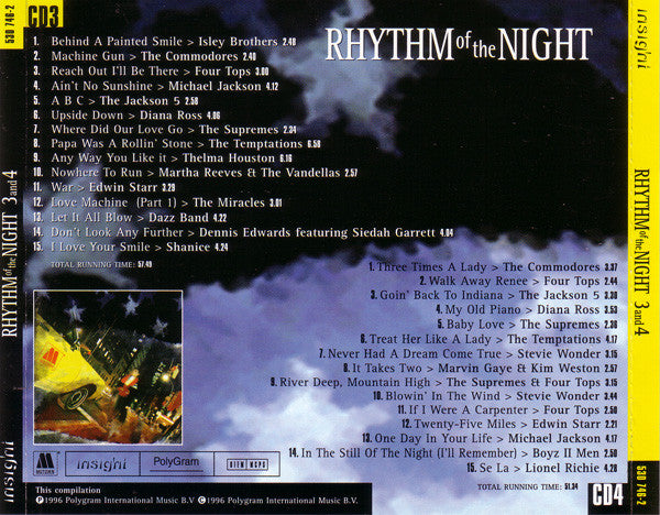 Various : Rhythm Of The Night 3 and 4 (2xCD, Comp)