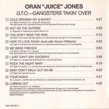 Oran "Juice" Jones* : G.T.O. - Gangsters Takin' Over (CD, Album)