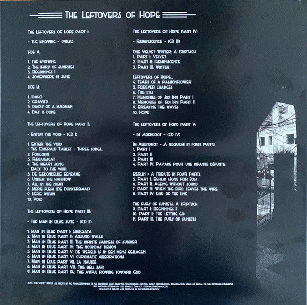 One Velvet Winter : The Leftovers Of Hope (LP, Ltd + 4xCD, Album)