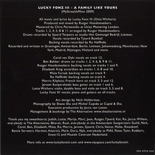 Lucky Fonz III : A Family Like Yours (CD, Album)