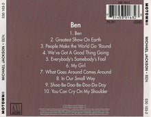 Michael Jackson : Ben (CD, Album, RM, RP)