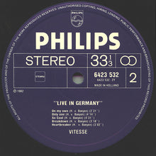 Vitesse (2) : Live In Germany (2xLP, Album, Gat)