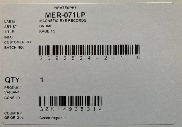 Brume (4) : Rabbits (LP, TP)