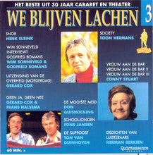 Various : We Blijven Lachen 3 (CD, Comp)