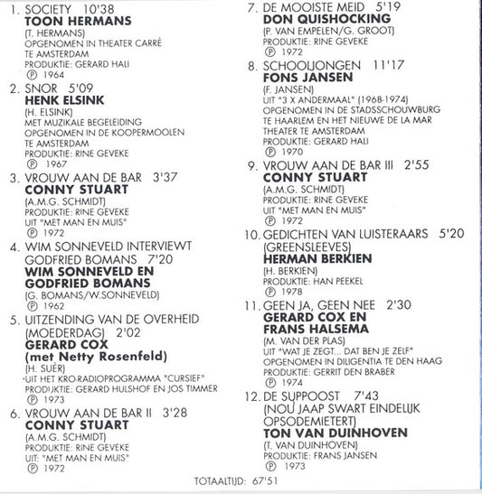 Various : We Blijven Lachen 3 (CD, Comp)