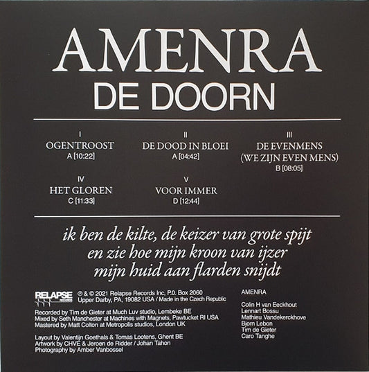 Amenra : De Doorn (Version 2) (2xLP, Album, Ltd, Whi)