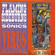 Flaming Sideburns* / Virus* : La Luz De Cristo EP (7", EP, Blu)