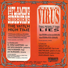 Flaming Sideburns* / Virus* : La Luz De Cristo EP (7", EP, Blu)