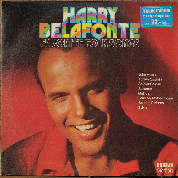 Harry Belafonte : Favorite Folk Songs (2xLP, Comp)