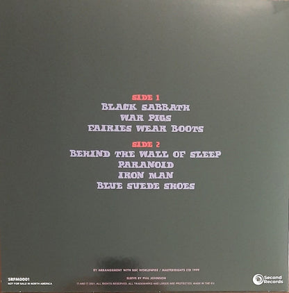 Black Sabbath : Paranoia (BBC Sunday Show : Broadcasting House London 26th April 1970) (LP, Ltd, Num, Unofficial, Pur)