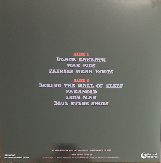 Black Sabbath : Paranoia (BBC Sunday Show : Broadcasting House London 26th April 1970) (LP, Ltd, Num, Unofficial, Pur)