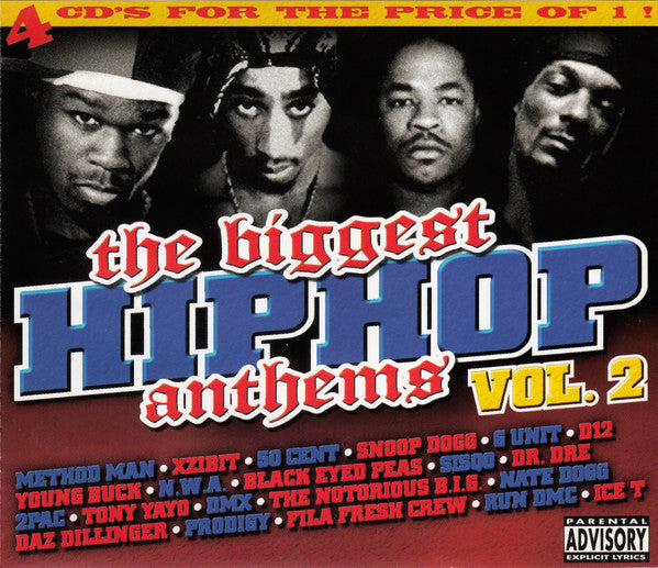 Various : The Biggest Hip Hop Anthems Vol. 2 (4xCD, Comp)