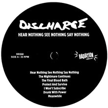 Discharge : Hear Nothing See Nothing Say Nothing (LP, Album, Ltd, RE, Whi)